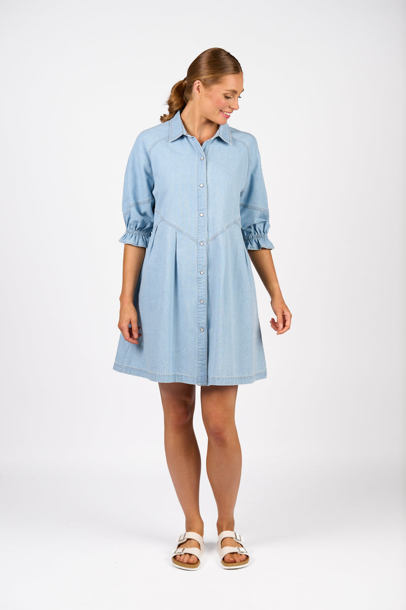 Piper Dress - Light Wash