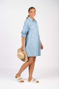Piper Dress - Light Wash