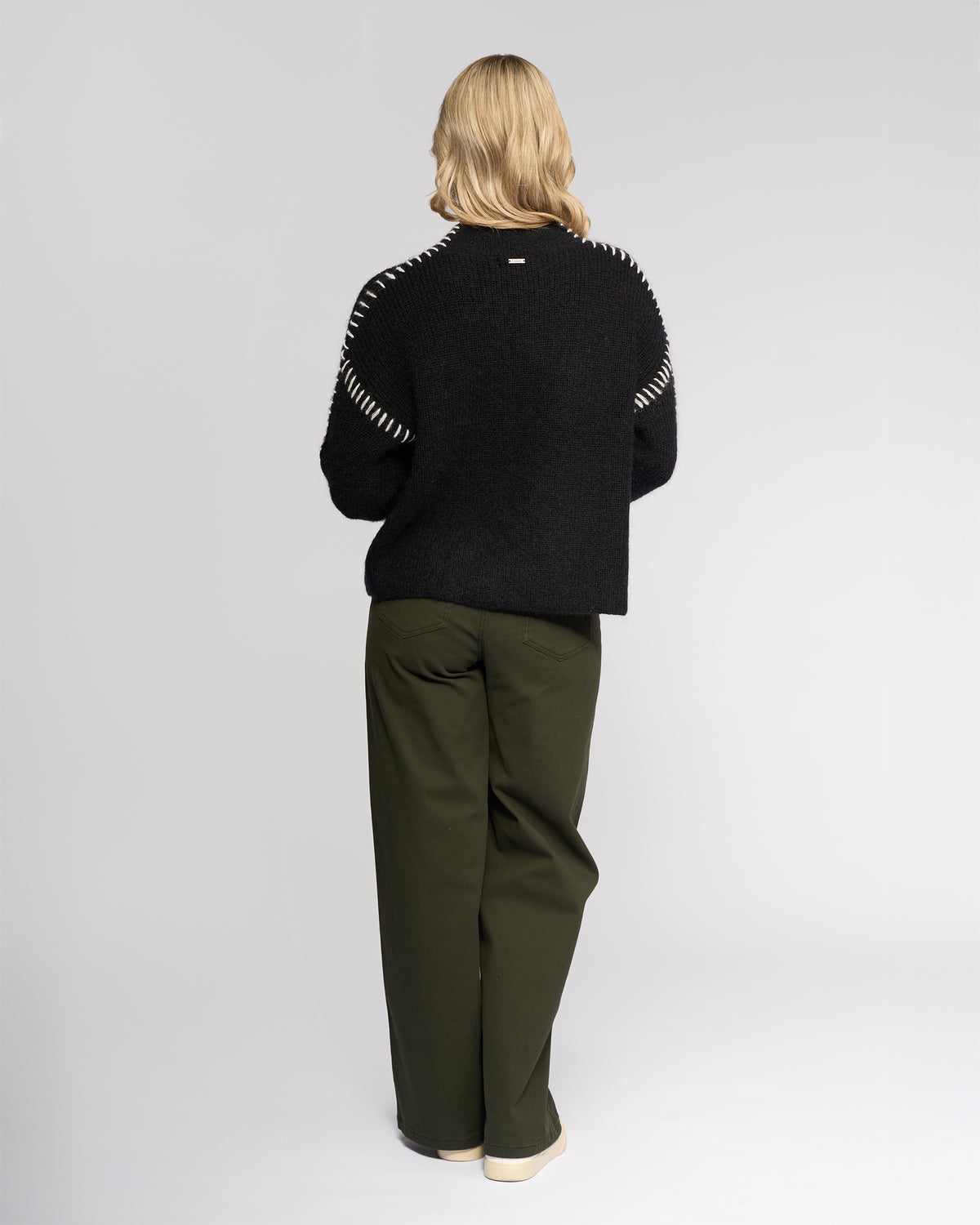 Lennox Sweater - Black/Winter White