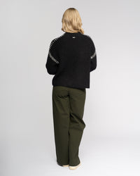 Lennox Sweater - Black/Winter White