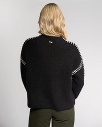 Lennox Sweater - Black/Winter White