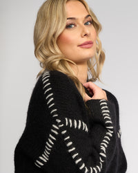 Lennox Sweater - Black/Winter White