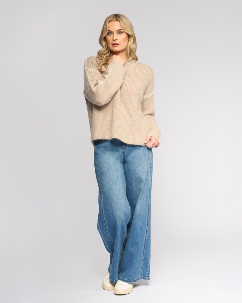 Lennox Sweater - Oat/Winter White