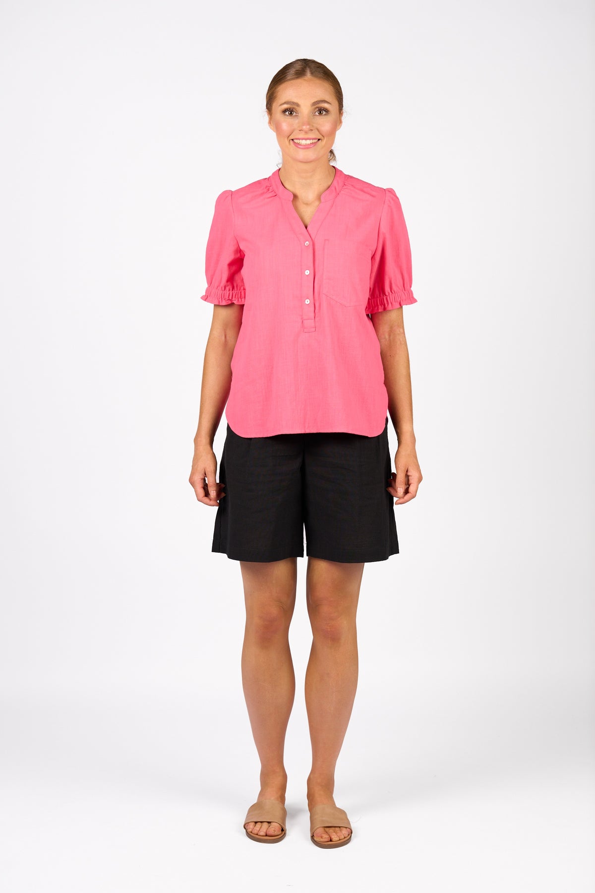 Naomi Top - Raspberry