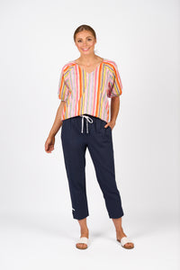 Checker Pant - Ink/White