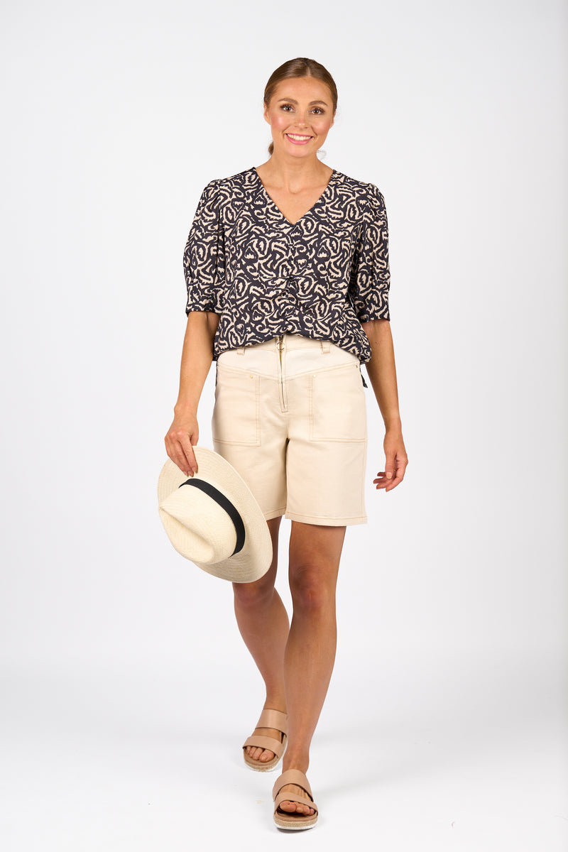 Spin Short - Natural Denim