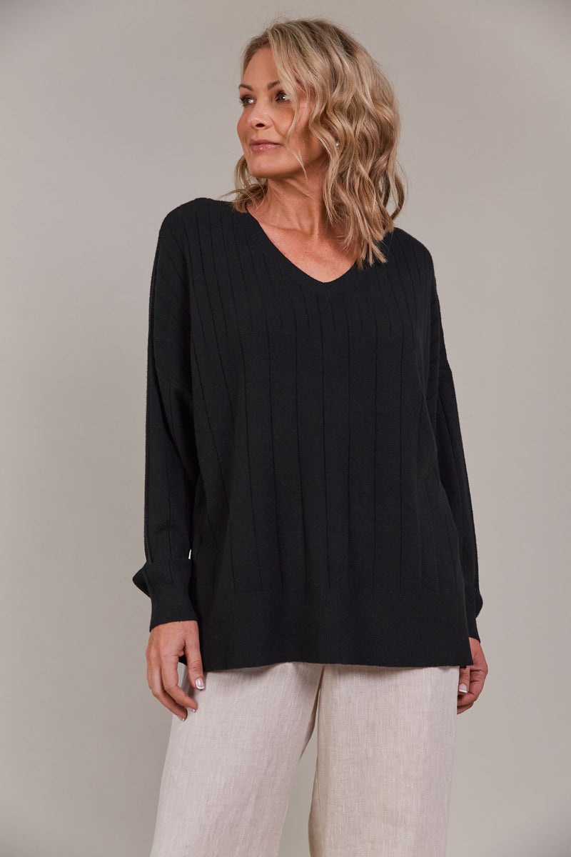 Palmer Relaxed Knit - Black