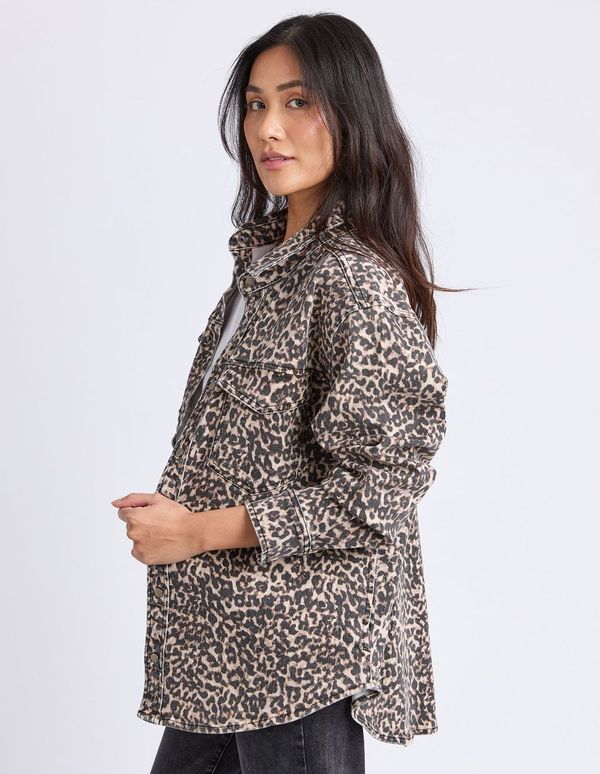 Leopard Denim Shirt - Leopard Print