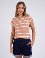 Manly Stripe Tee - Clay