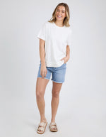 Farrah Short Sleeve Tee - White