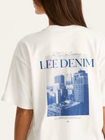 Cityscape Baggy Tee - White