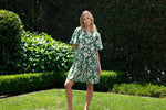 Lena Dress - Vintage Green Floral