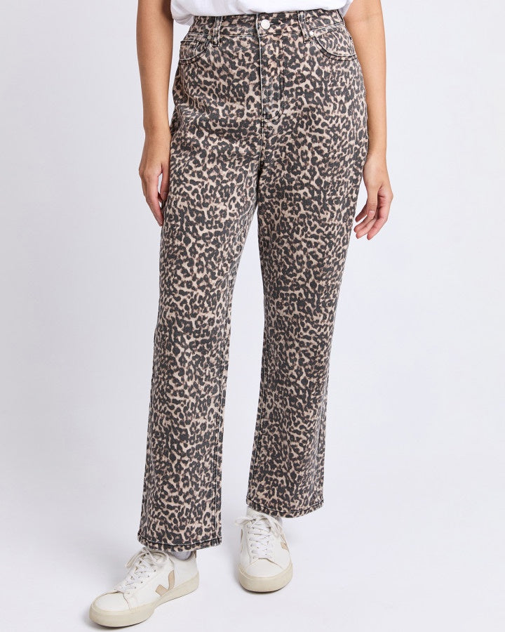 Leopard Denim Jean
