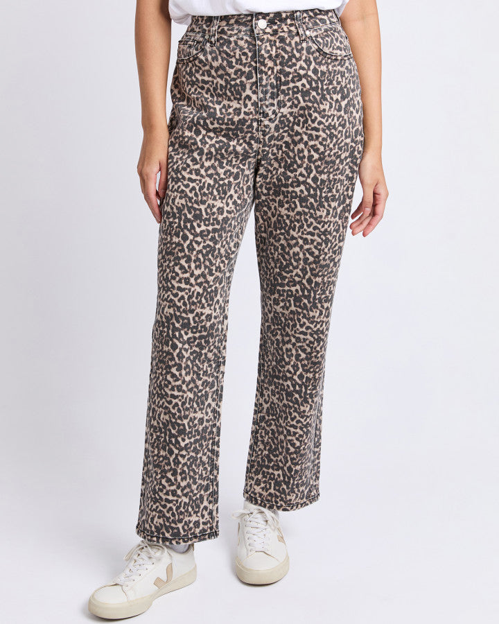 Leopard Denim Jean
