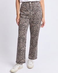 Leopard Denim Jean