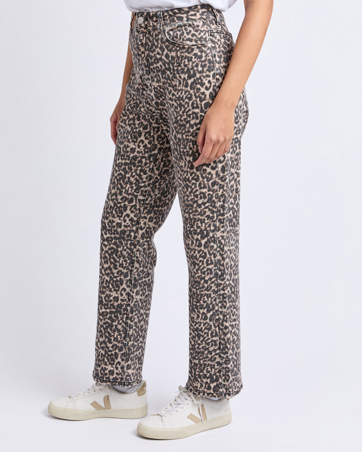 Leopard Denim Jean