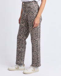 Leopard Denim Jean