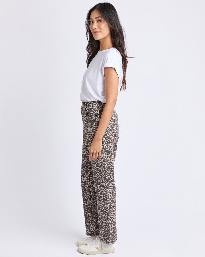 Leopard Denim Jean