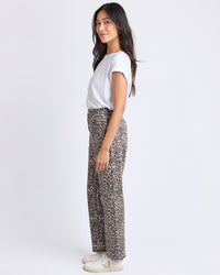 Leopard Denim Jean