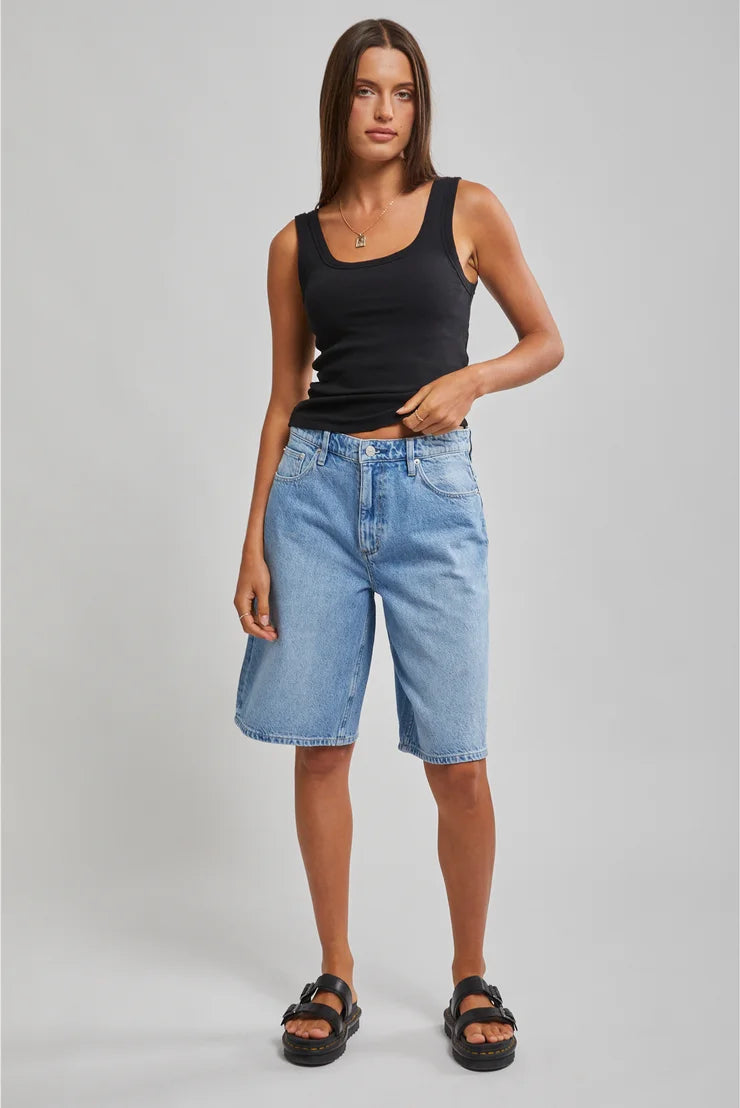 Low Slouch Jorts - Crystal Blue