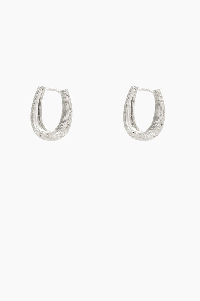 Lustre Hoop - Silver