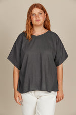 Amelie Relaxed Top - Graphite