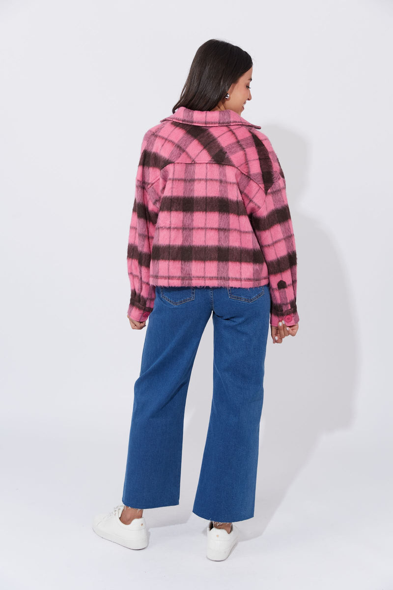 Daytona Crop Jacket - Pink