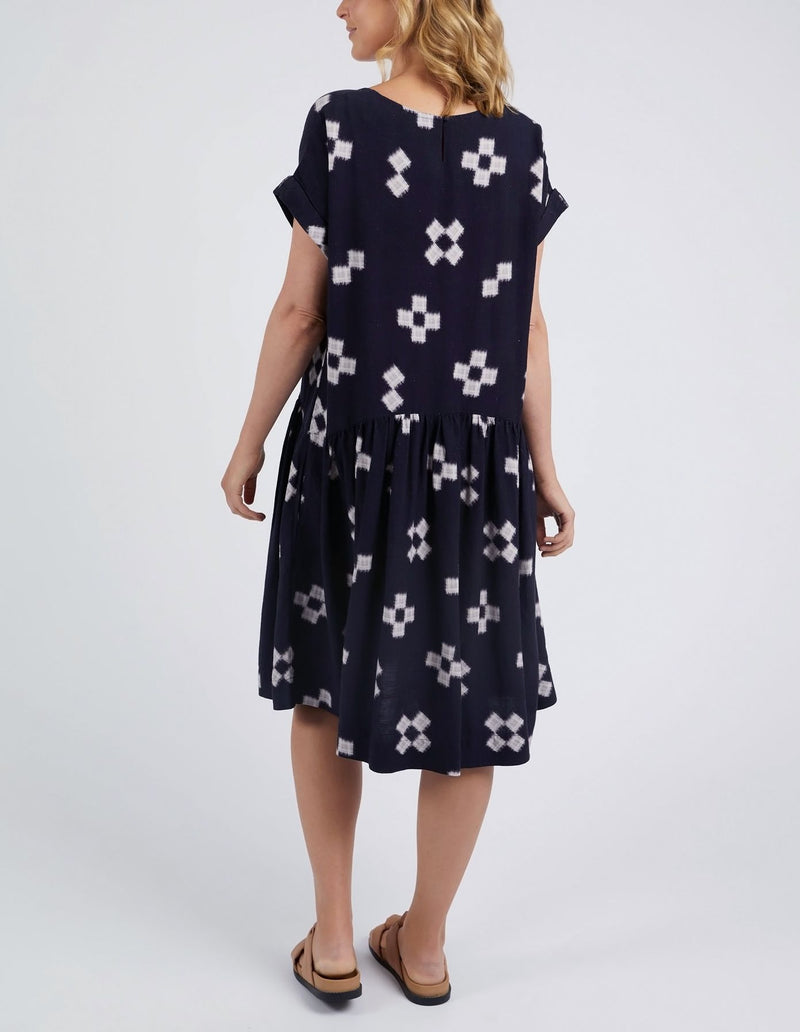 Positano Dress - Navy Print