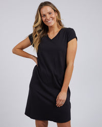 Manly Vee Dress - Black