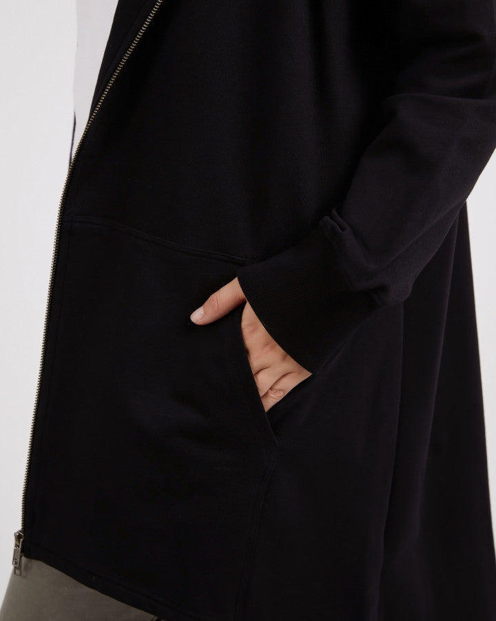 Mara Zip Hoodie - Black