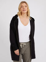 Mara Zip Hoodie - Black