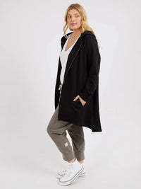 Mara Zip Hoodie - Black