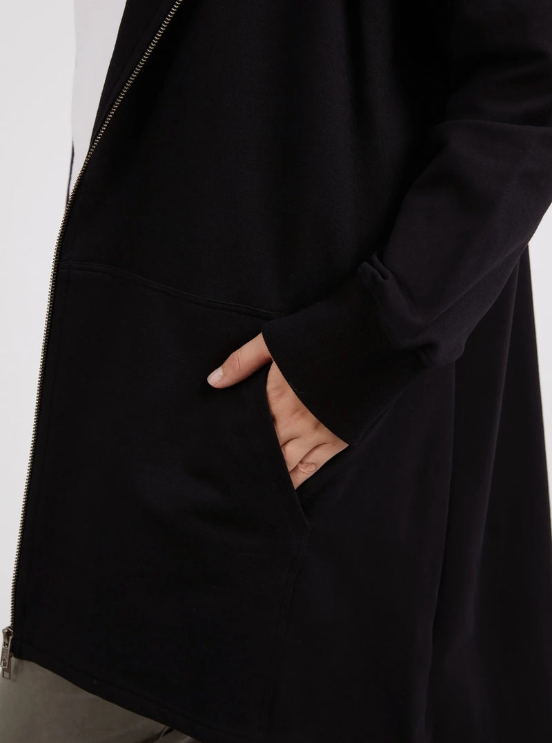 Mara Zip Hoodie - Black