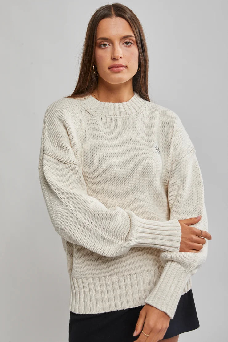 Maya Knit Sweater - Soft Ecru