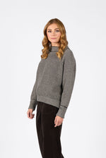 Mia Sweater - Black/Oatmeal