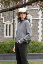 Mia Sweater - Black/Oatmeal