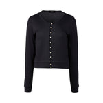 Merino Cropped Cardi - Midnight