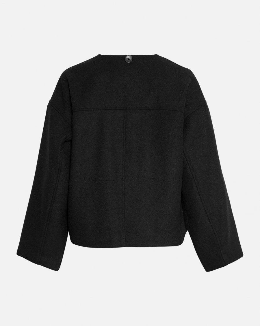 Syden Scarf Jacket - Black