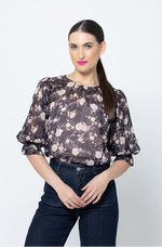 Magnificent Top - Navy Lurex