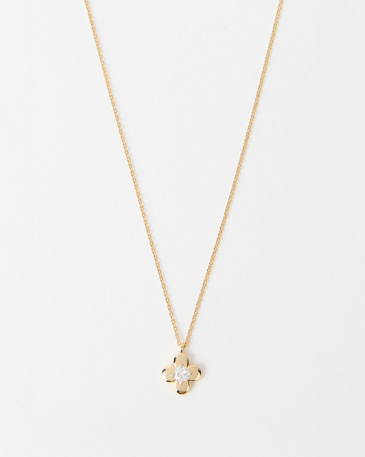 Necklace Gold Daisy Crystal Centre