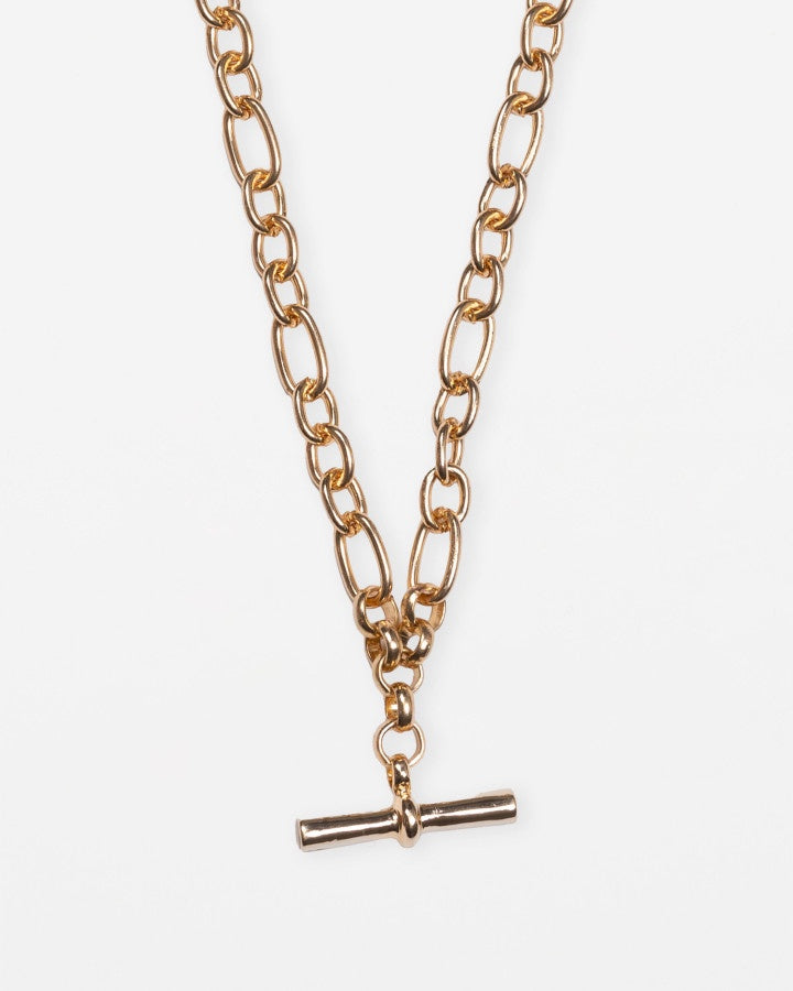 Necklace Gold Chunky Fob