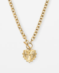 Necklace Gold Heart Fob