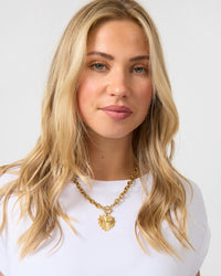 Necklace Gold Heart Fob