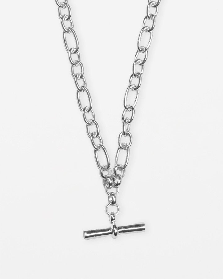 Necklace Silver Chunky Fob