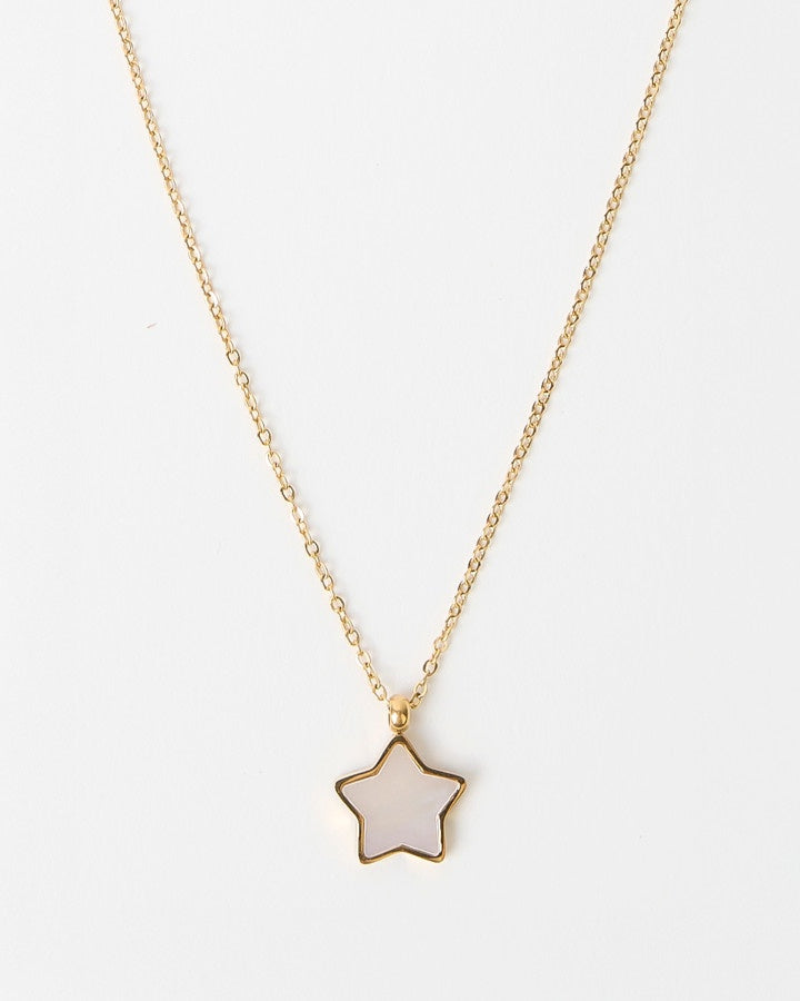 Necklace Gold Shell Star Pendant