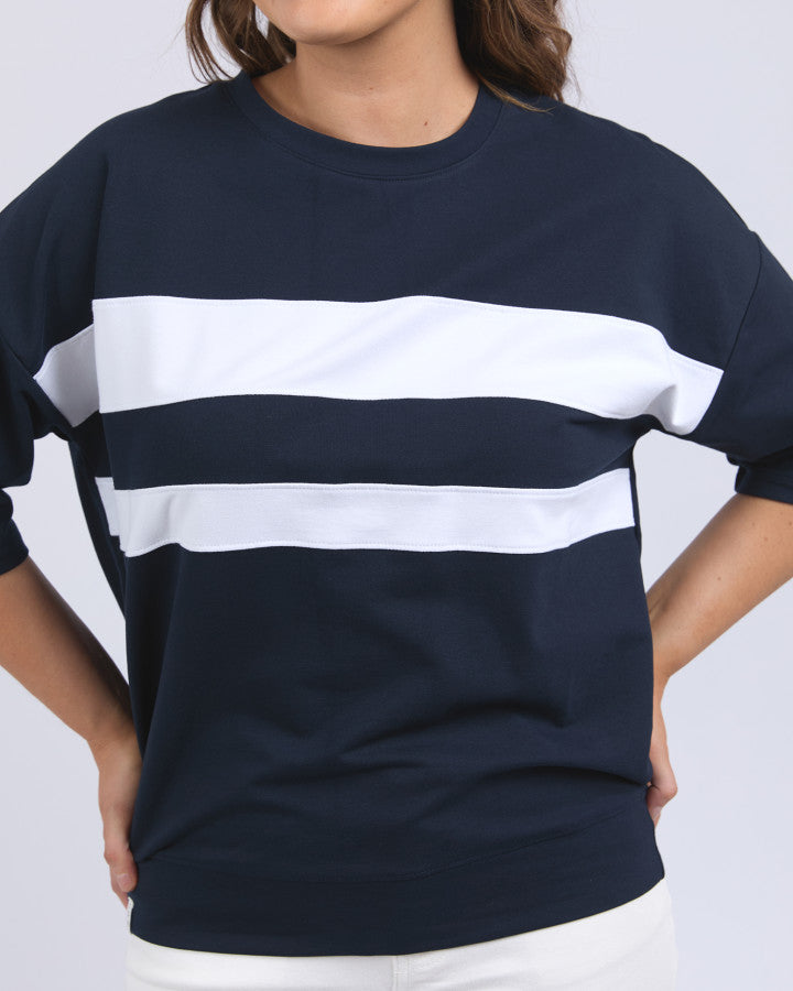 Nico Sweat - Navy with White Panels