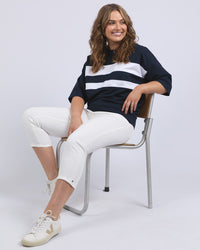 Nico Sweat - Navy with White Panels