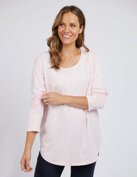 Scoop L/S Tee - Peony Pink