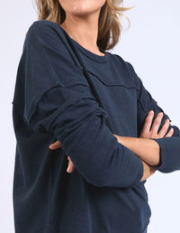 Jayne Throw On Top - Navy