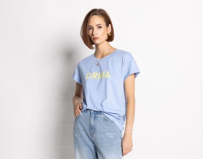 Drma Zoe Tee - Blue/Yellow